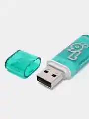 Флешка накопитель для компьютера 16 Gb, Smartbuy Glossy, Usb 2.0, зеленый, 512192