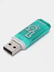 Флешка накопитель для компьютера 16 Gb, Smartbuy Glossy, Usb 2.0, зеленый, 512192