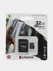 Карта памяти microSDHC 32 Gb Kingston Canvas Select Plus, Uhs-i U1, 100 Мб/с