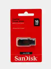 Флешка накопитель для компьютера 16 Gb, Sandisk Cruzer Blade, Usb 2.0, черный, 511579