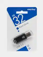 Флешка накопитель для компьютера 32 Gb Smartbuy V-Cut, Usb 2.0 металлический корпус 512186
