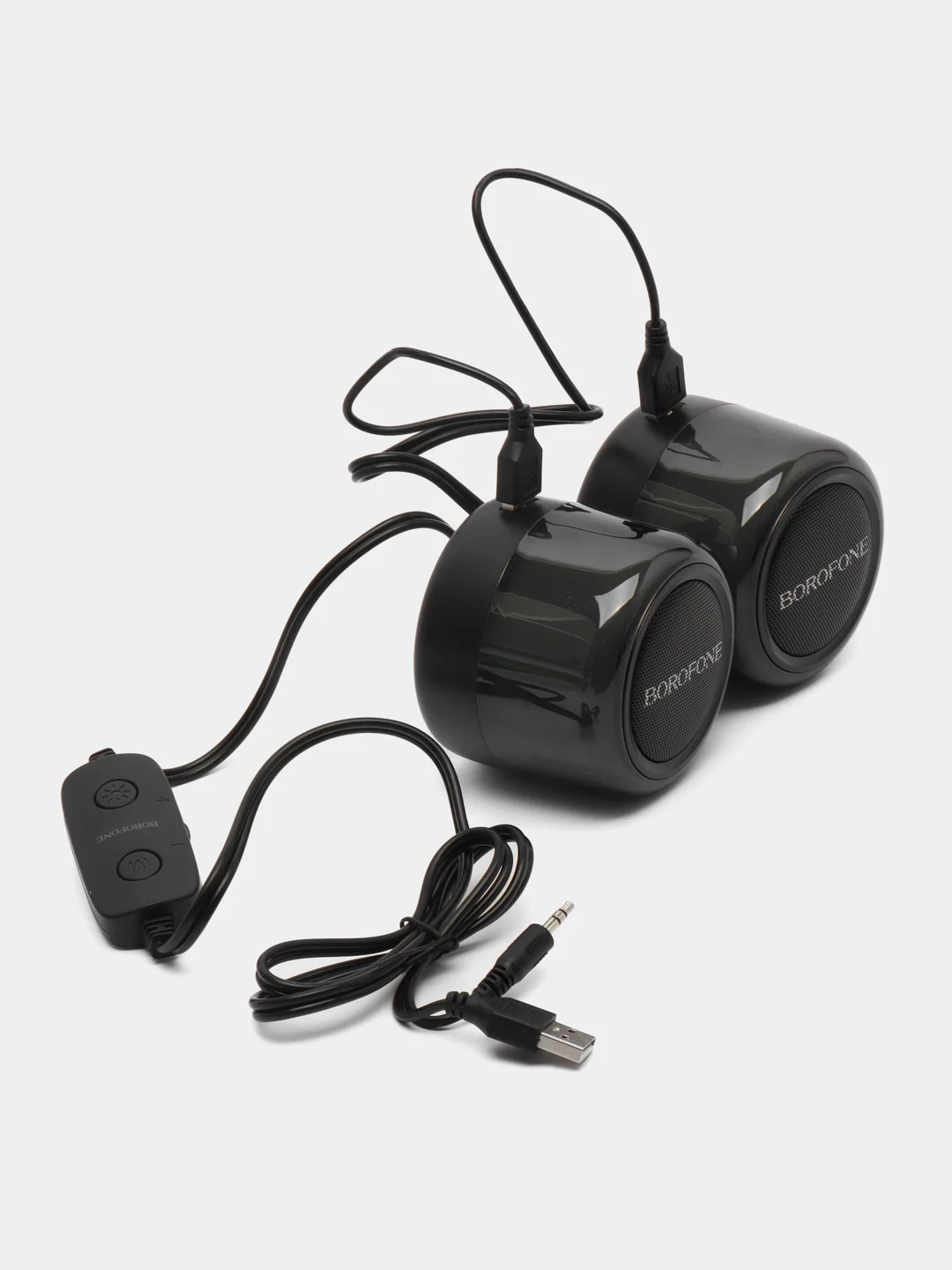 Портативные компьютерные колонки Borofone BP12, Bluetooth, с подсветкой, с пультом