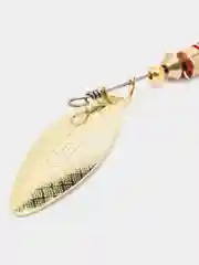 Золотой блесна вращающаяся в расцветках Aglia Long Silver, на спиннинг, летняя, рыболовная