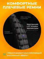 Темно-синий рюкзак Aoking мужской спортивный тканевый вместительный с анатомической спинкой и лямками