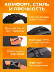 Темно-синий рюкзак Aoking мужской спортивный тканевый вместительный с анатомической спинкой и лямками