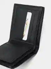 Угольный мужской кошелек, картхолдер, портмоне, клатч, отдел на молнии