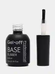 Каучуковое базовое покрытие для ногтей BASE RUBBER, Gel-off Professional, 10 мл