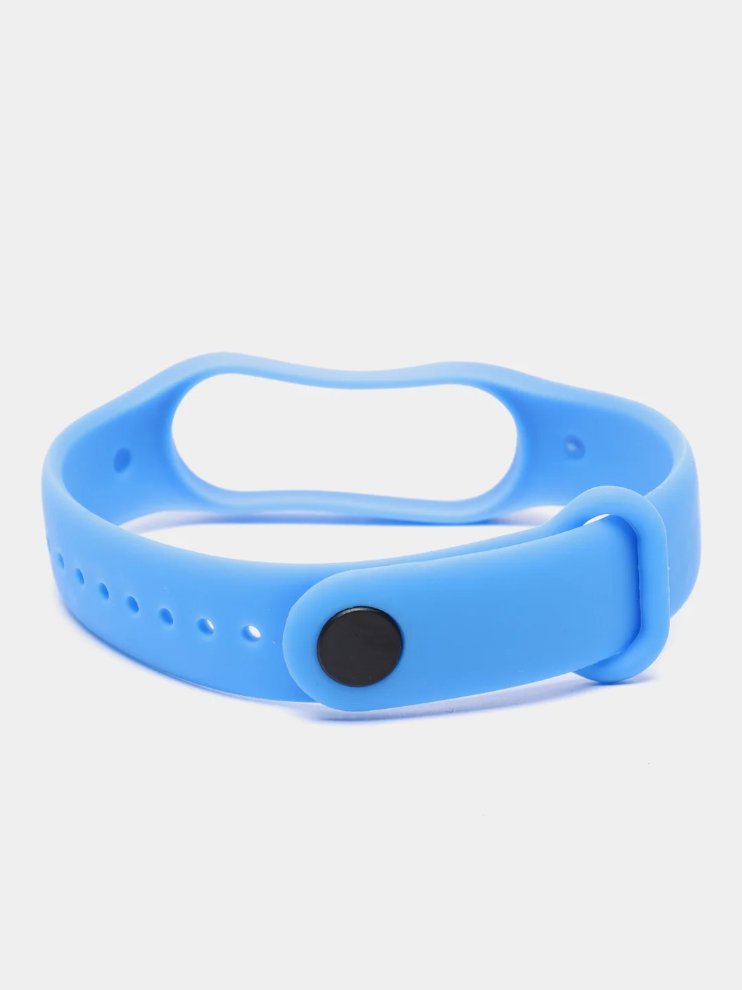 Голубой ремешок Mi Band 7, однотонный, силиконовый