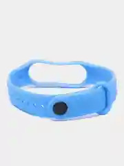 Голубой ремешок Mi Band 7, однотонный, силиконовый