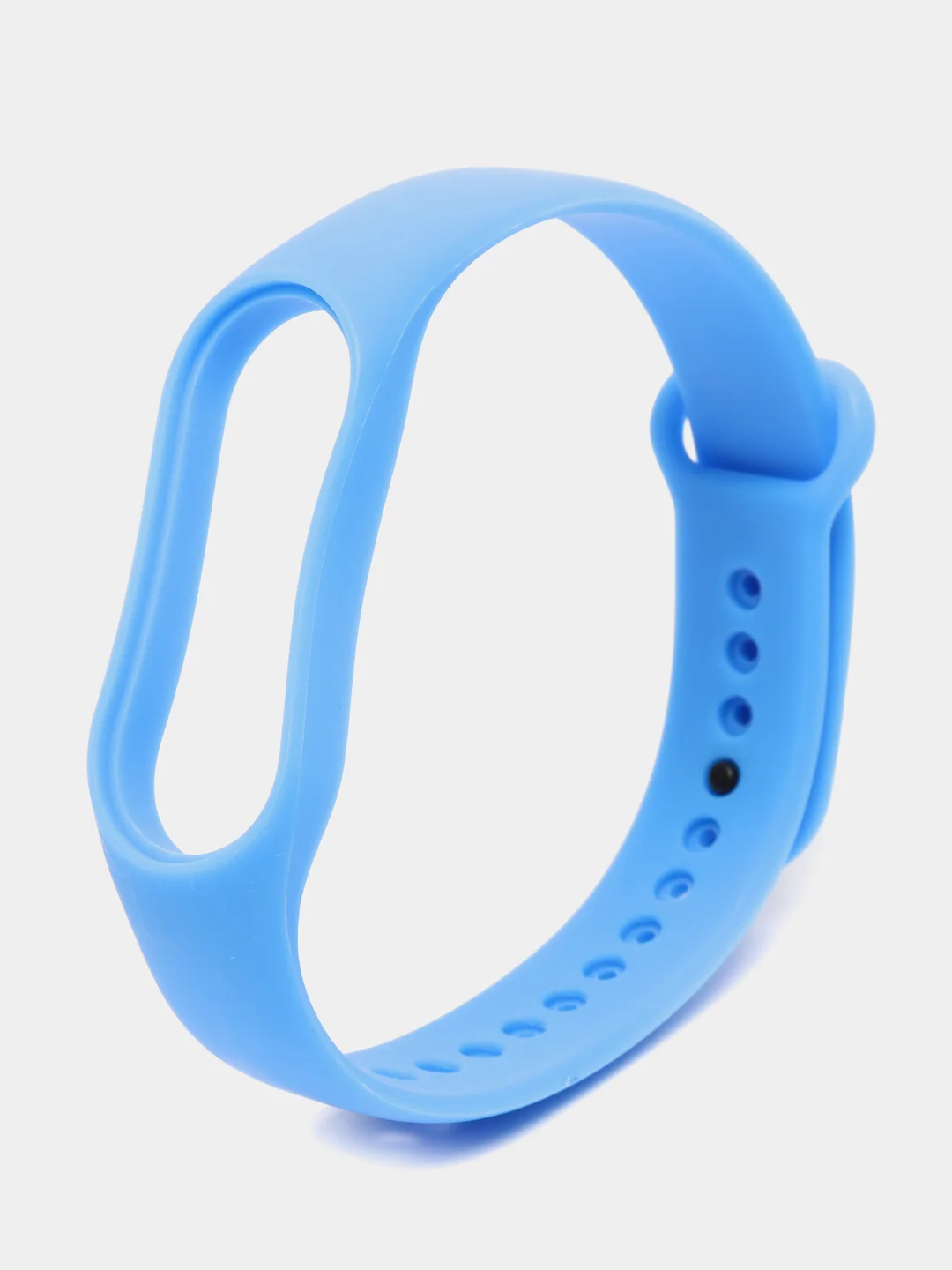 Голубой ремешок Mi Band 7, однотонный, силиконовый
