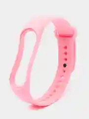 Розовый ремешок Mi Band 7, однотонный, силиконовый