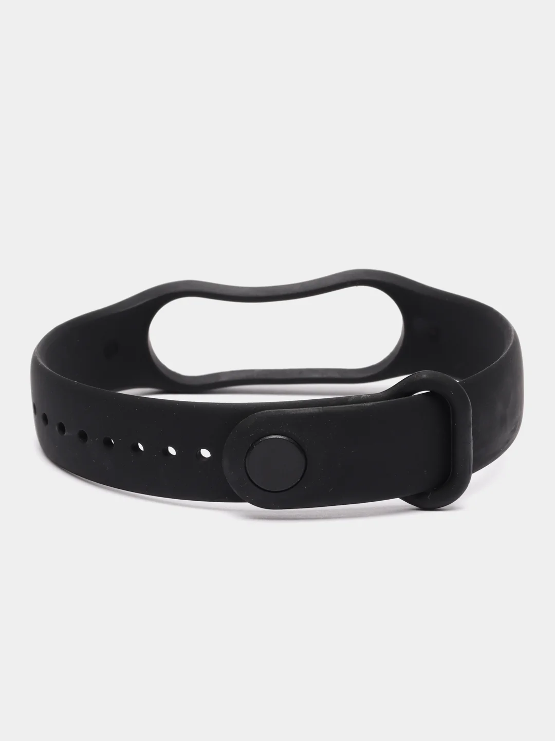 Черный ремешок Mi Band 7, однотонный, силиконовый