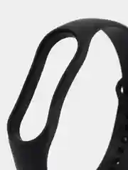 Черный ремешок Mi Band 7, однотонный, силиконовый