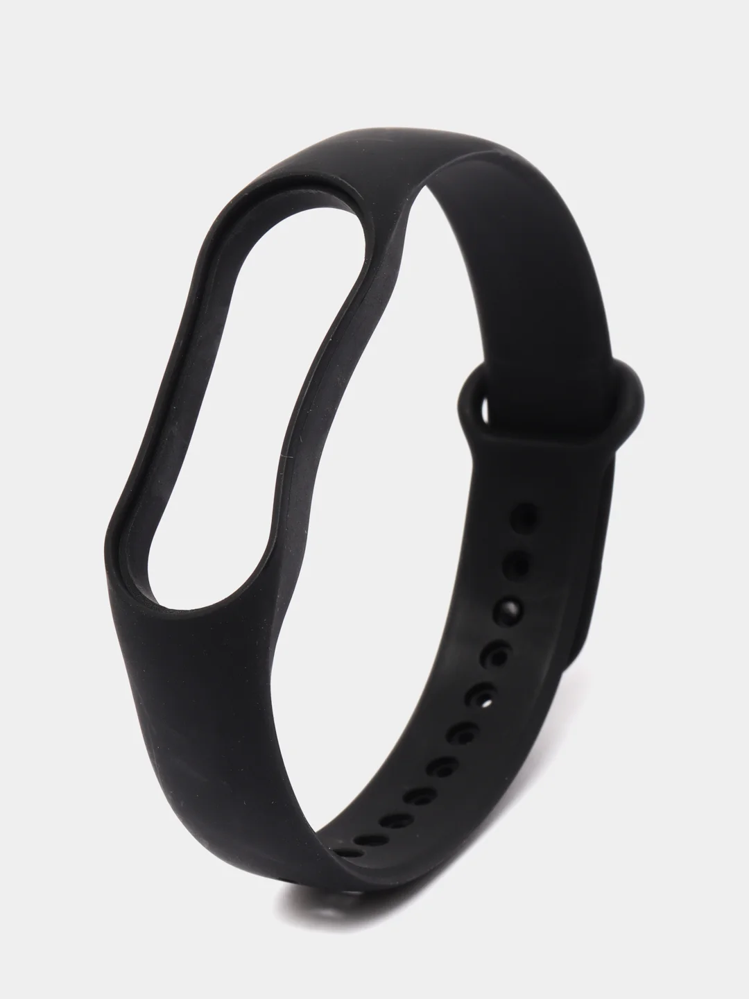Черный ремешок Mi Band 7, однотонный, силиконовый