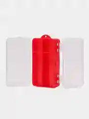 Красный коробочка для оснастки двухсторонняя, 14 x 8 х 4