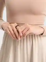 Черный кольцо "Молния"