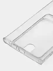 Чехол с карманом для карт на Samsung S23, S23 Ultra, S23 Plus, ударопрочный, прозрачный