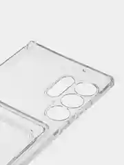 Чехол с карманом для карт на Samsung S23, S23 Ultra, S23 Plus, ударопрочный, прозрачный