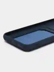 Синий меланж чехол для Xiaomi Redmi 10C / Poco C40, Сяоми Редми 10С силиконовый, с карманом для карты