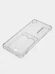 Противоударный прозрачный чехол на Tecno Pova 2, Pova 4 Pro, Spark 7 с карманом для карт