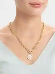 Желтый цепь с перламутром