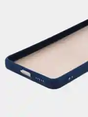 Синий чехол для Vivo V27e (Виво В27е), пластиковый, матовый, с цветными кнопками