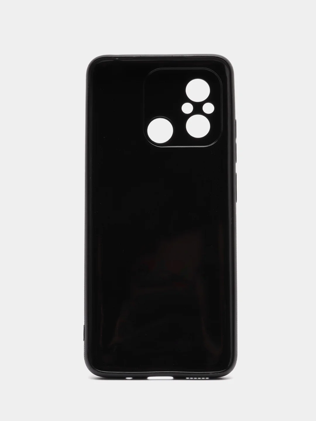 Черный чехол для Xiaomi Redmi 12C / Сяоми Редми 12С, силиконовый, под карбон