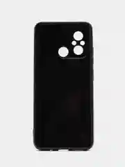 Черный чехол для Xiaomi Redmi 12C / Сяоми Редми 12С, силиконовый, под карбон