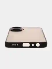 Черный чехол Realme C55 / Реалми С55, пластиковый, матовый, с цветными кнопками