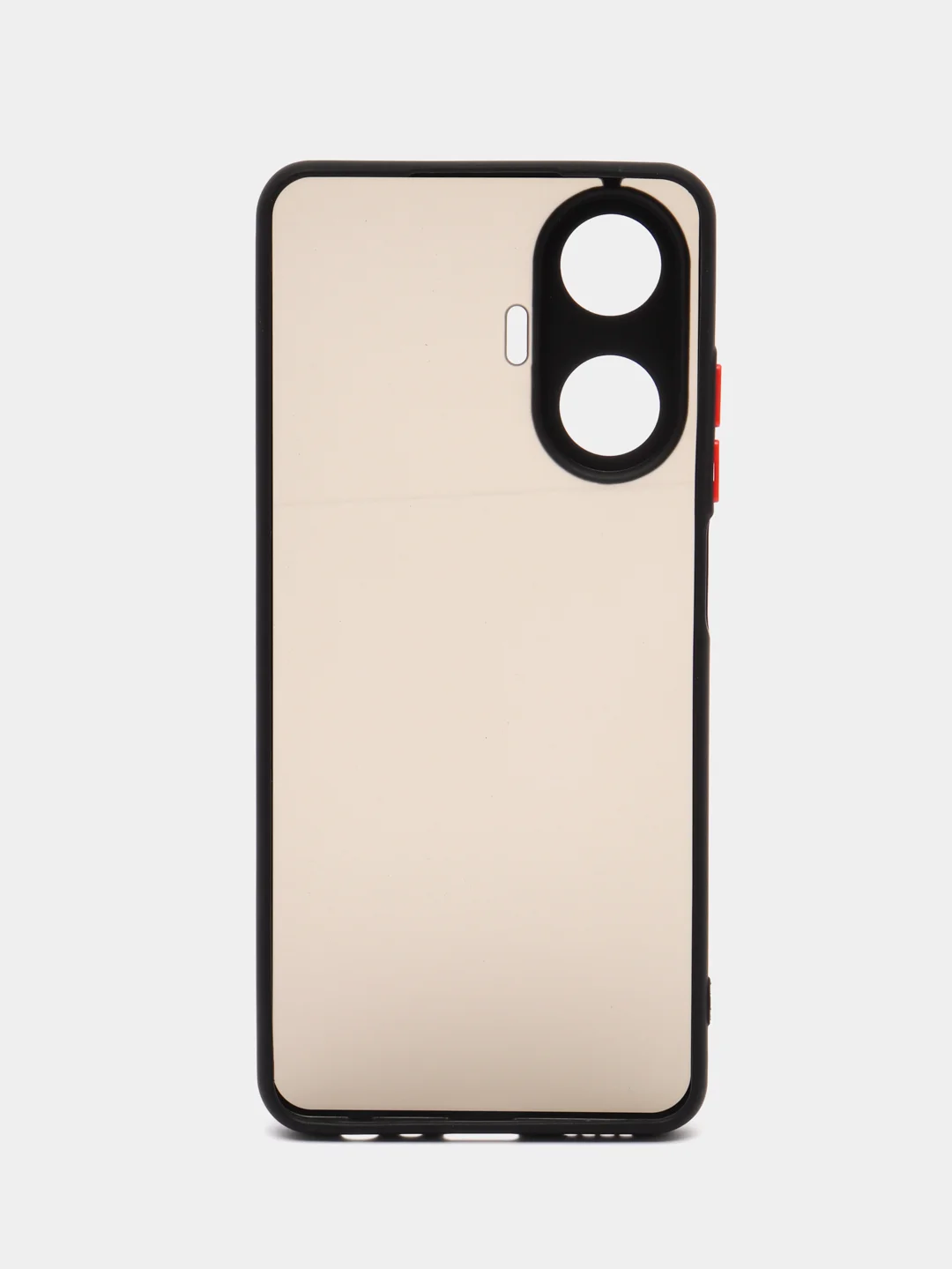 Черный чехол Realme C55 / Реалми С55, пластиковый, матовый, с цветными кнопками