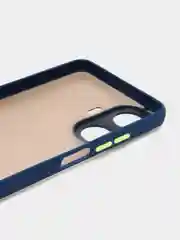 Синий чехол Realme C55 / Реалми С55, пластиковый, матовый, с цветными кнопками