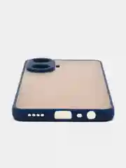 Синий чехол Realme C55 / Реалми С55, пластиковый, матовый, с цветными кнопками