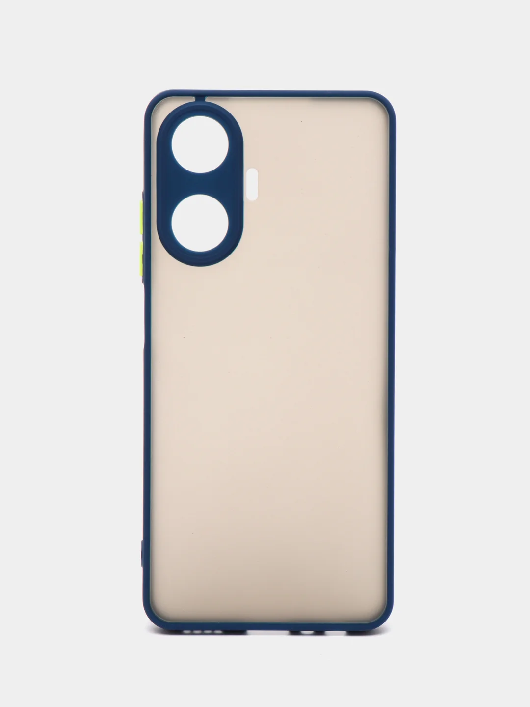 Синий чехол Realme C55 / Реалми С55, пластиковый, матовый, с цветными кнопками