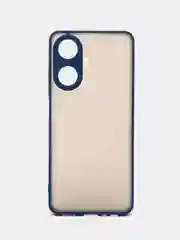 Синий чехол Realme C55 / Реалми С55, пластиковый, матовый, с цветными кнопками