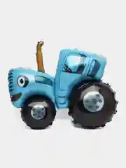 Белый синий Трактор