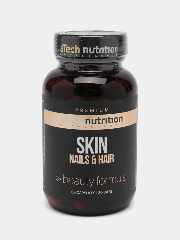Комплекс витаминов aTech Nutrition SKIN, NAIL & HAIR, для кожи, ногтей и волос, 60 капсул