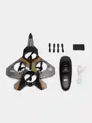 Самолет-квадрокоптер на радиоуправлении 4DRC STNRL Raptor 4D-V17 Gray (2 аккумулятора)