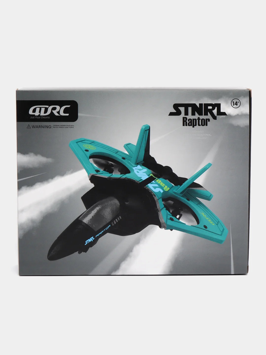 Самолет-квадрокоптер на радиоуправлении 4DRC STNRL Raptor 4D-V17 Gray (2 аккумулятора)