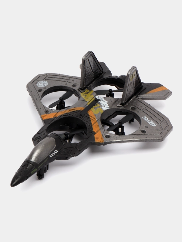 Самолет-квадрокоптер на радиоуправлении 4DRC STNRL Raptor 4D-V17 Gray (2 аккумулятора)