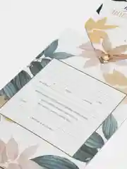 Белый приглашение на свадьбу