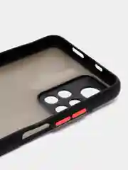 Черный чехол Xiaomi Poco M4 Pro 5G, Redmi Note 11 5G, пластиковый, матовый, с цветными кнопками
