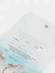 Голубой приглашение на свадьбу