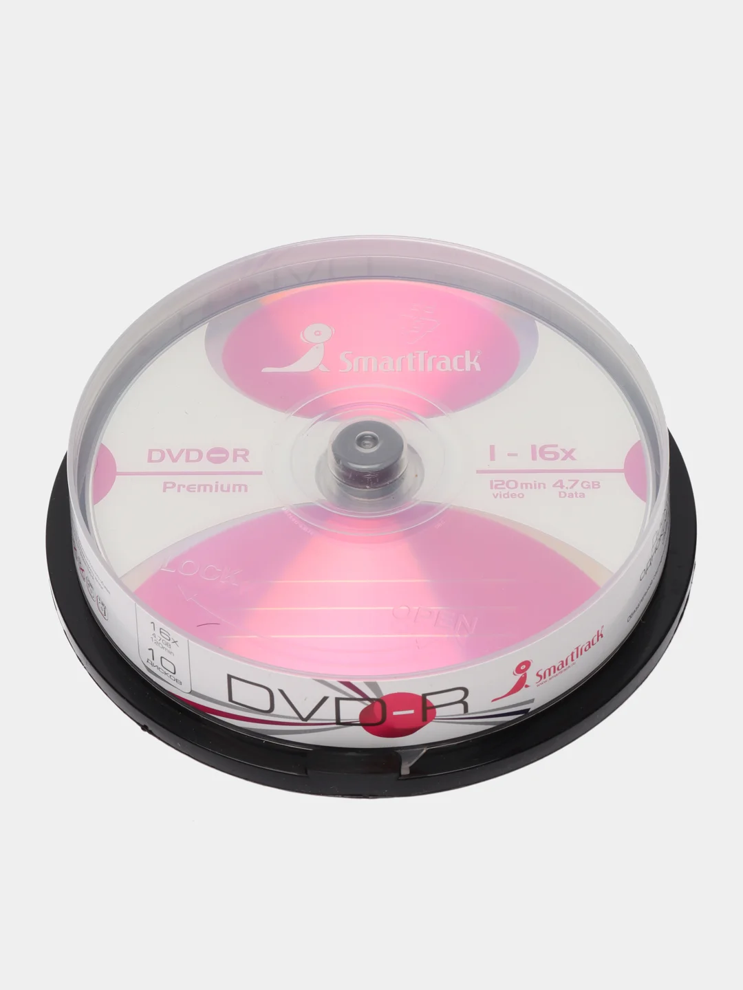 Лавандовый записываемый компакт диск SmartTrack CD-R, CD-RW, DVD-R, DVD-RW, 10 штук