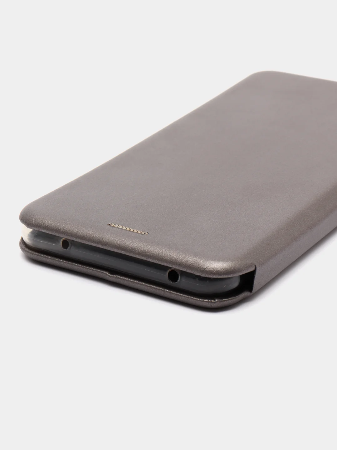 Серебряный чехол Book Case для Xiaomi Redmi Note 9S