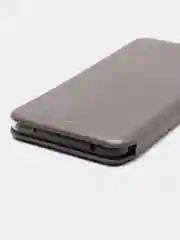Серебряный чехол Book Case для Xiaomi Redmi Note 9S