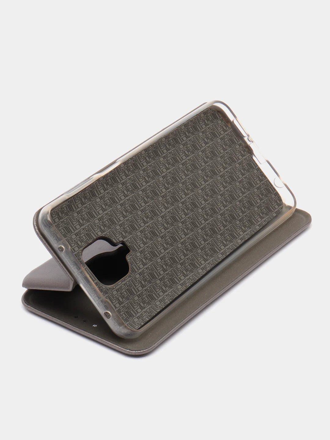 Серебряный чехол Book Case для Xiaomi Redmi Note 9S