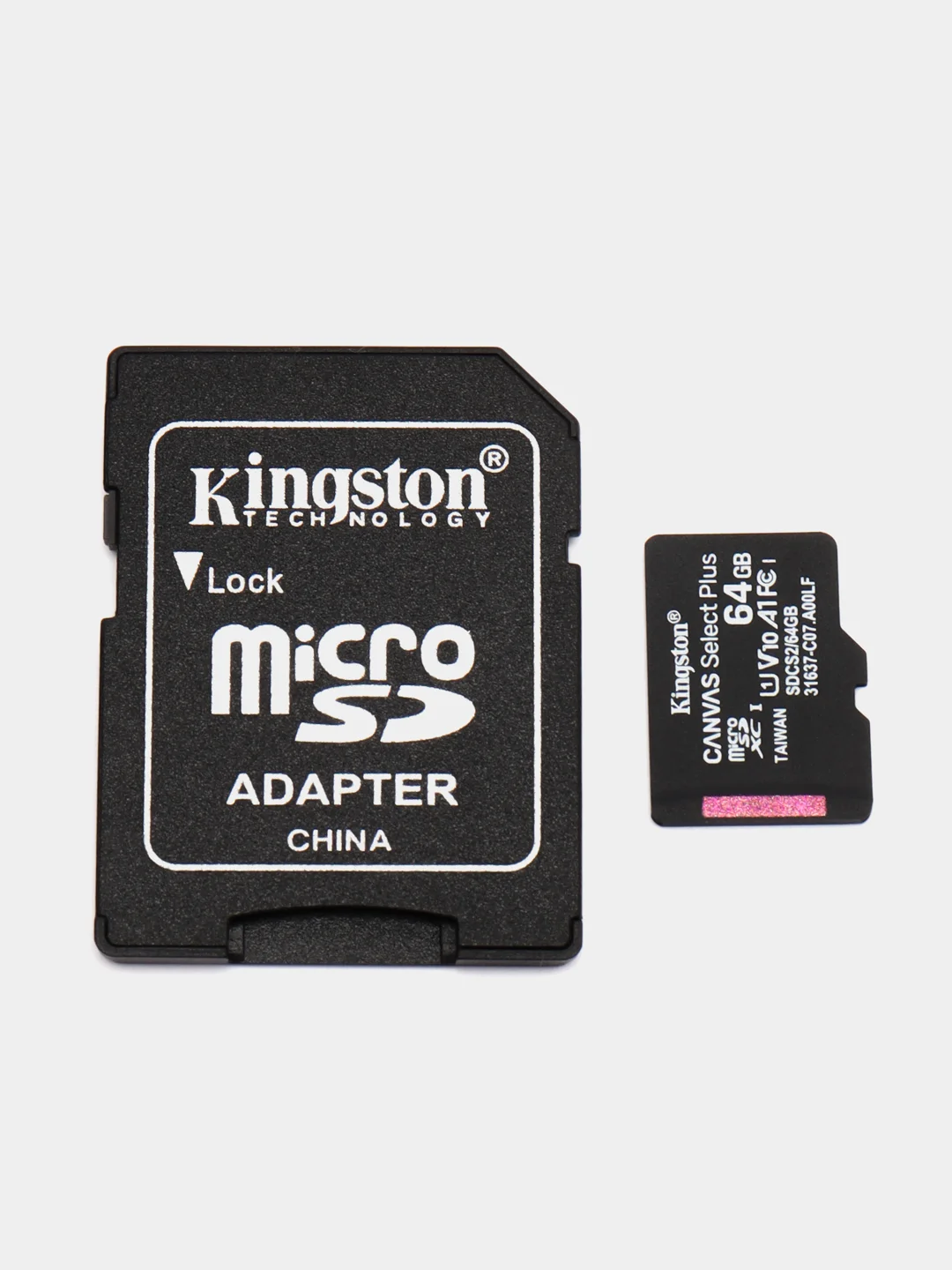 Карта памяти microSDXC 64 Gb Kingston Canvas Select Plus, Uhs-i U1, 100 Мб/с, 513487