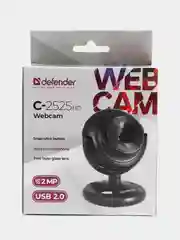 Веб-камера Defender C-2525HD, 2 Мп микрофон, Usb 2.0, регулируемое крепление черная 353453
