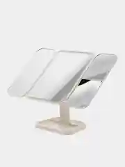 Белый зеркало настольное для макияжа с подсветкой