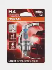 Галогенные лампы OSRAM NIGHT BREAKER LASER H4 12V 60/55W +150%, 64193NL-01B, 1 шт